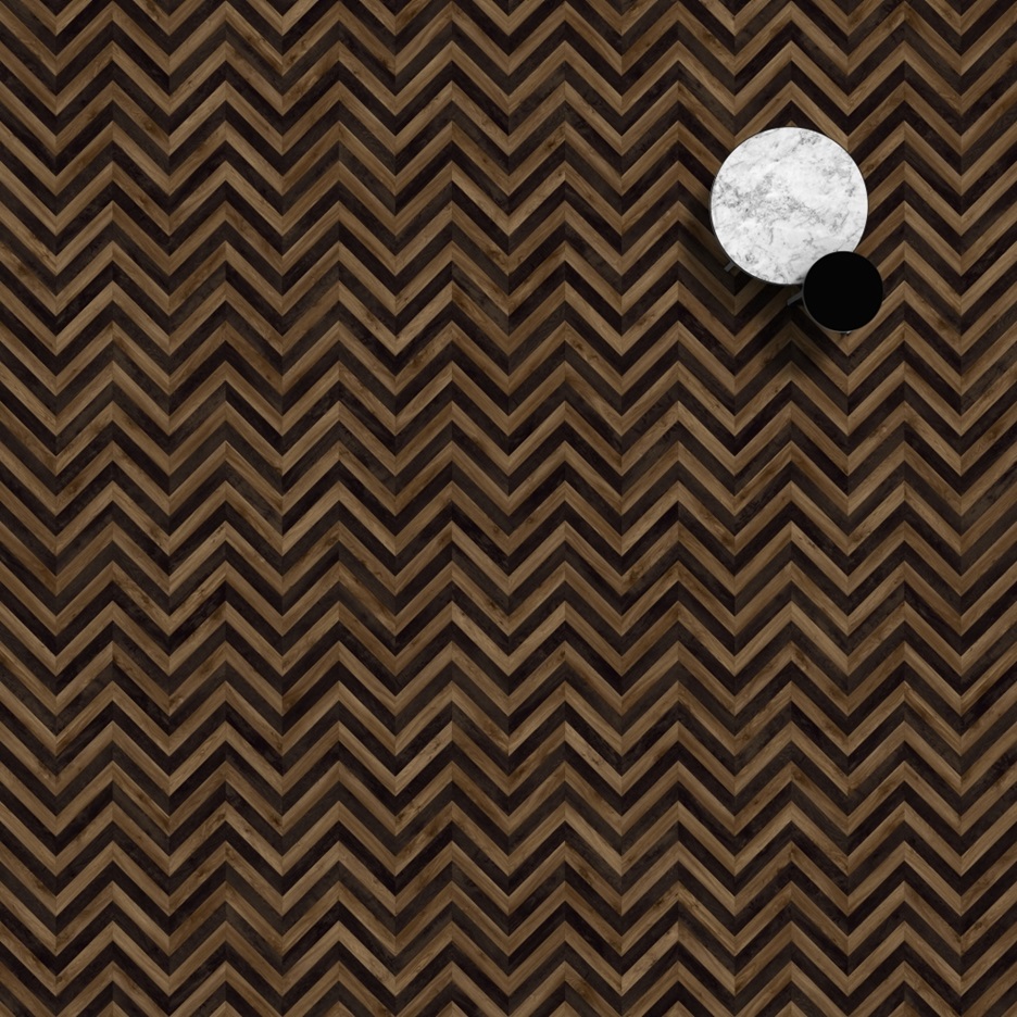  Topshots of Brown, Taupe Chevron 306 from the Moduleo Moods collection | Moduleo